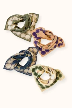 Apaches Collections Foulard Manika Cerisier Eucalyptus - Sale