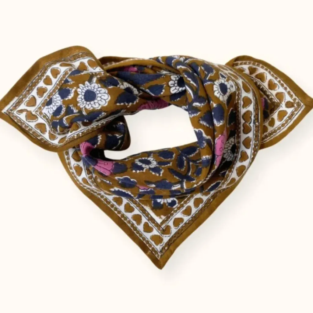 Apaches Collections Foulard Manika Cœur Tapenade - Discount