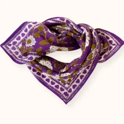 Apaches Collections Foulard Manika Cœur Violet - Outlet
