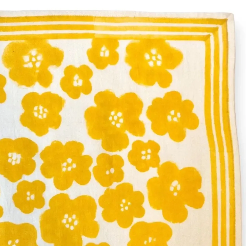 Apaches Collections Foulard Manika Flora Bold Citron - Clearance