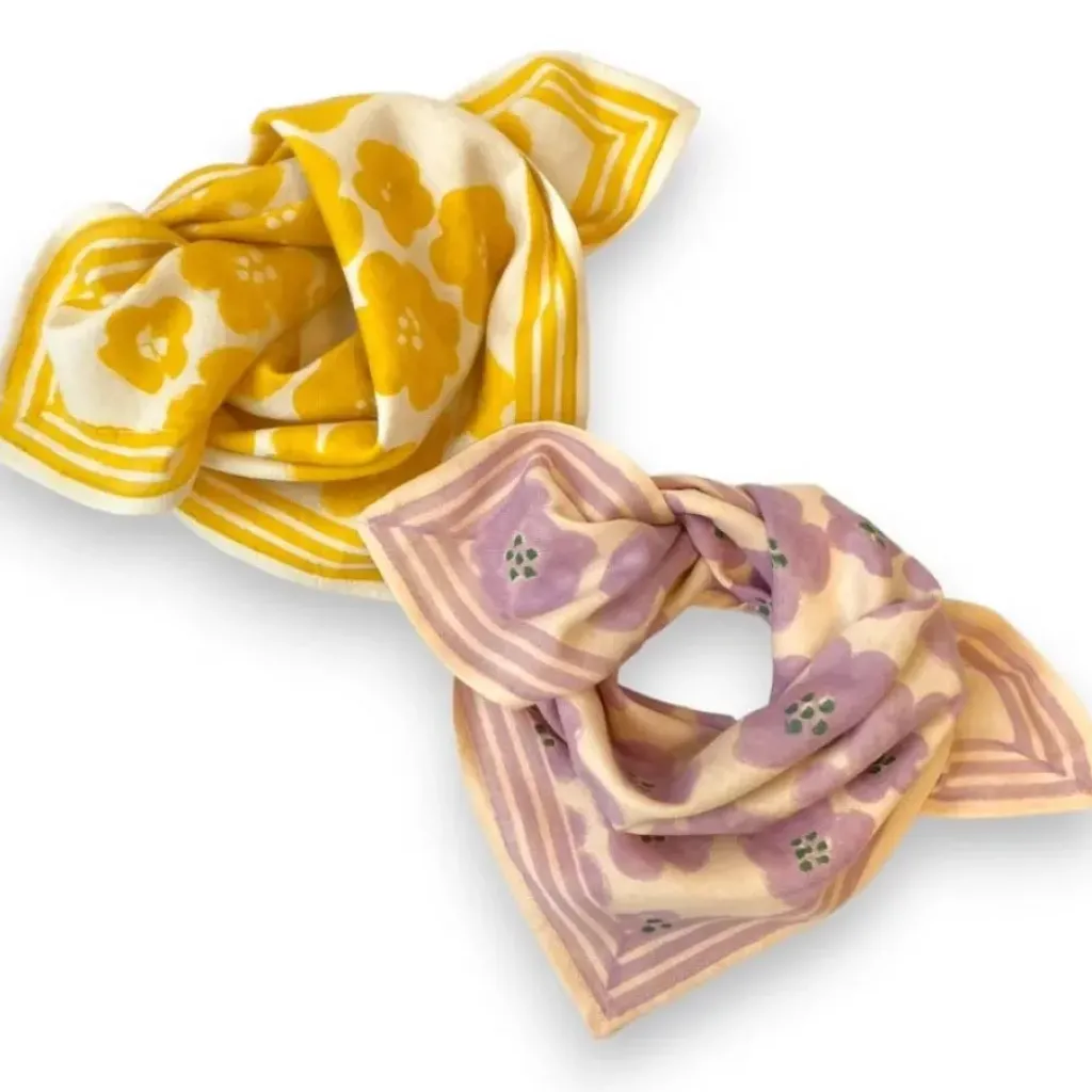 Apaches Collections Foulard Manika Flora Bold Citron - Clearance