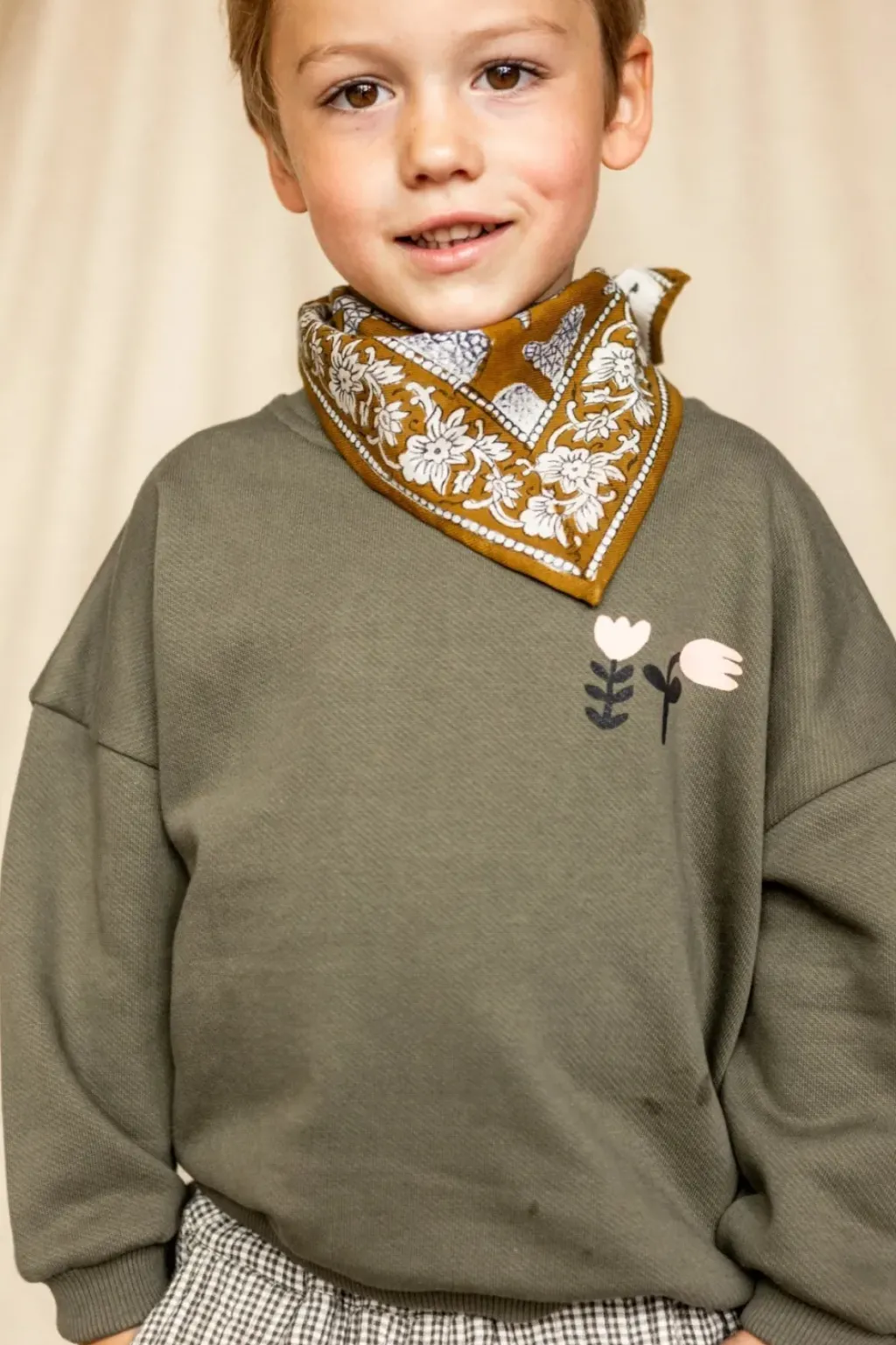 Apaches Collections Foulard Manika Ours Tapenade - Hot