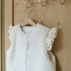 Gentil Coquelicot Paris Gilet Sans Manches Sherpa Écru - Gentil Coquelicot Sale