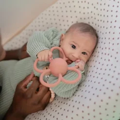 Mushie Hochet Fleur Rose - Fashion