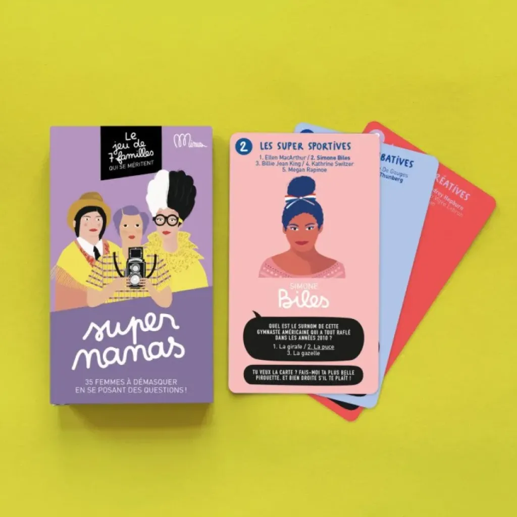 minus Jeu de 7 Familles Super Nanas - Fashion