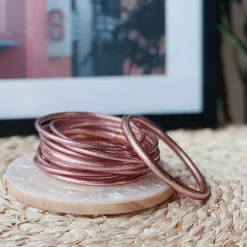 Chérie Sheriff Jonc Bouddhiste Epais Rose Gold - Discount