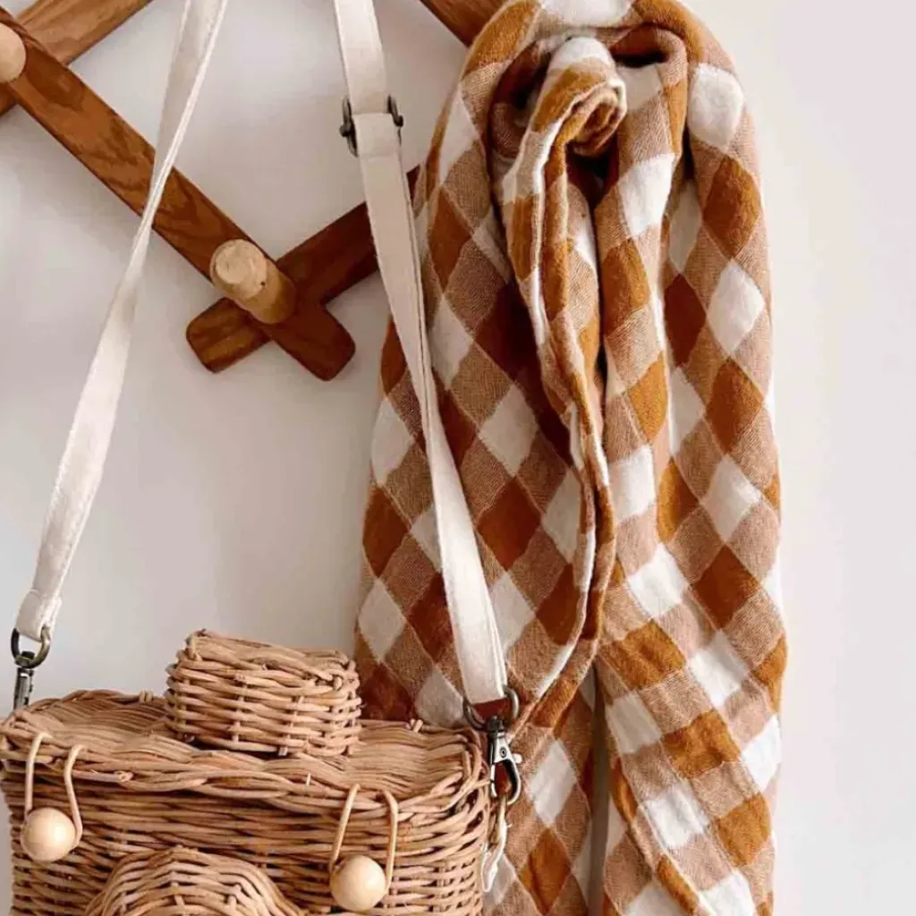 Rose In April Lange Bianca Vichy Caramel - Fashion