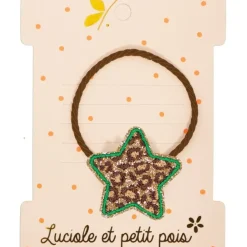 Luciole et Petit Pois Élastique Étoile Léopard - New