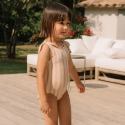 Studio Bohème Maillot de Bain Roberta Rayures Nudes - New