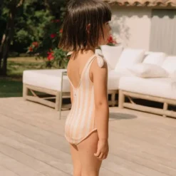 Studio Bohème Maillot de Bain Roberta Rayures Nudes - New