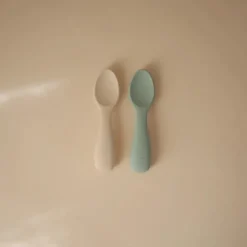 Mushie Mini Cuillères Sauge et Crème - Outlet