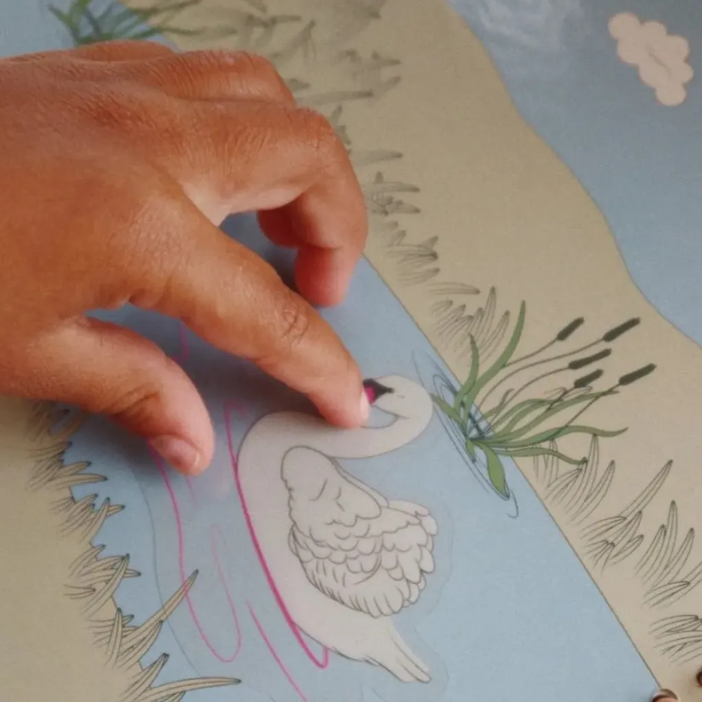 Konges Slojd Mon Carnet d'Autocollants Green - Sale