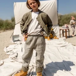 Apaches Collections Pantalon Preeti Khadi Kaki - Sale