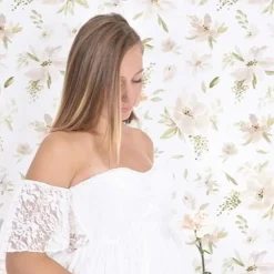 Lilipinso Papier Peint Aquarelle Grandes Fleurs  - Clearance