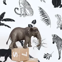 Lilipinso Papier Peint Black Majik Animaux de la Savane - Hot