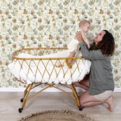 Lilipinso Papier Peint Forest Animaux de la Forêt Beige - Hot