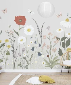 Lilipinso Papier Peint Panoramique Floral Peacok - New