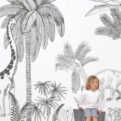 Lilipinso Papier Peint Panoramique Dinosaures - Discount