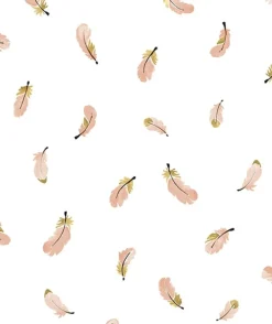 Lilipinso Papier Peint Plumes - Discount