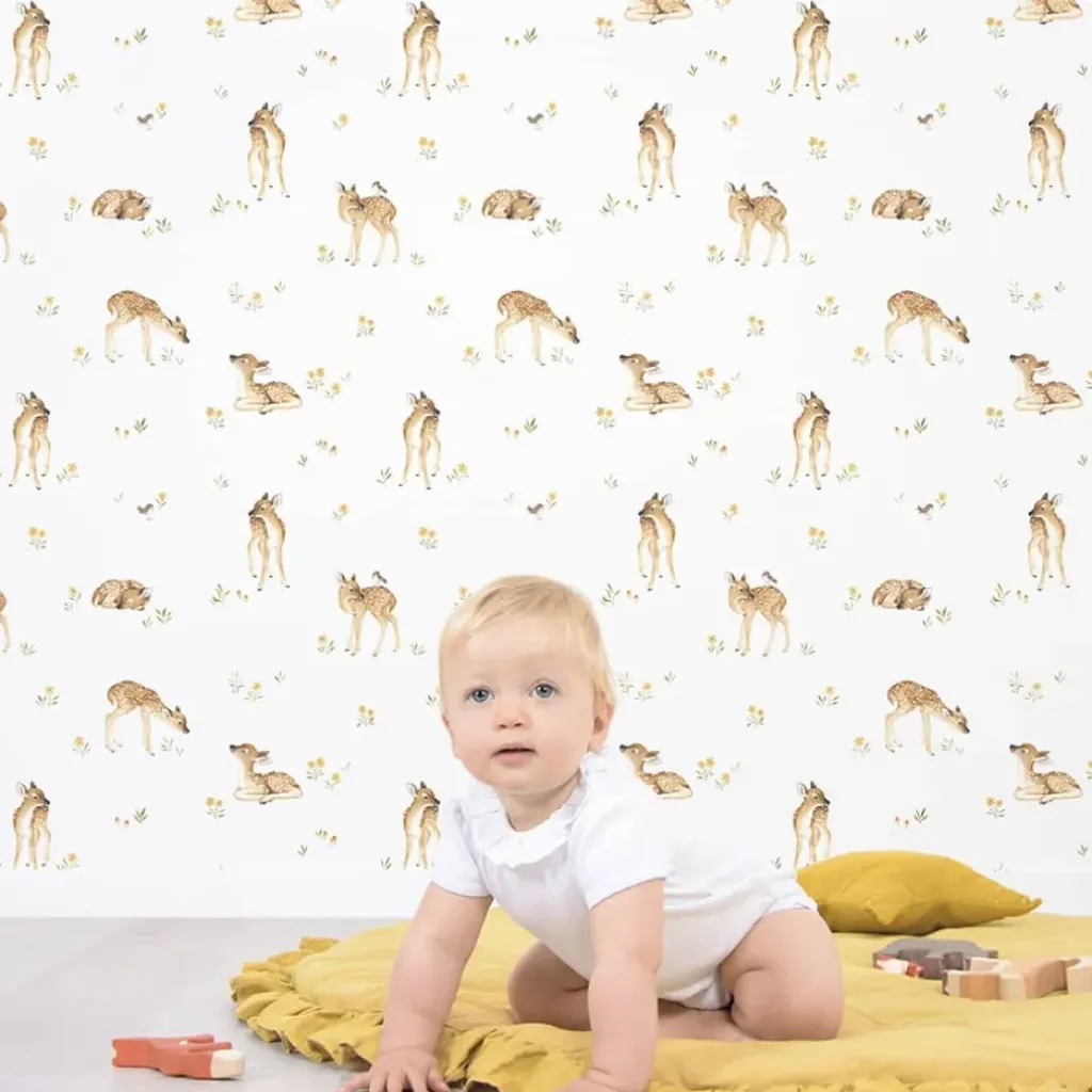 Lilipinso Papier Peint Vintage Faons - Outlet