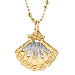 Camille Enrico Pendentif Amulette Coquillage Or Silver - Online
