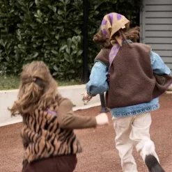 Gabrielle Paris Petit Foulard en Laine Zebra Violet - Gabrielle x Horty New