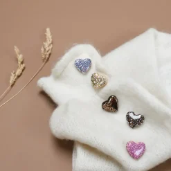 Baubels Pins Coeur Léopard Marron Doré - Clearance