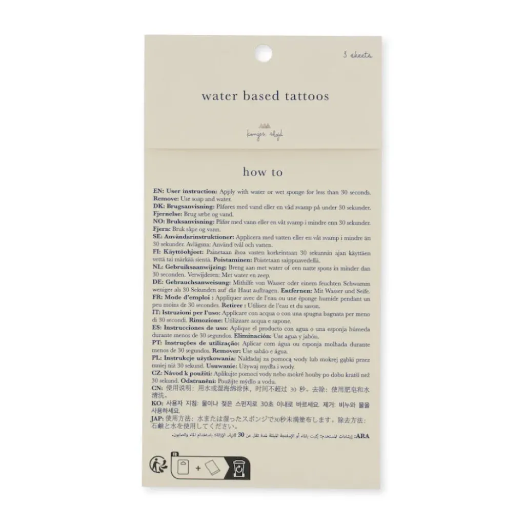 Konges Slojd Planche de Tatouages Noël - Konges Sløjd Best