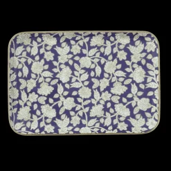 Bonheur du Jour Plateau Bohème à Fleurs Jaya Violine - Outlet