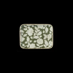 Bonheur du Jour Plateau Bohème à Fleurs Tiny Vert - Online