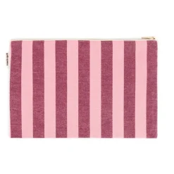 Rose In April Pochette Lili Rayé Bordeaux Flamingo - Best