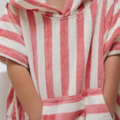 Rose In April Poncho Suzon Rayures Strawberry - Sale