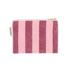 Rose In April Porte Monnaie Rayé Bordeaux Flamingo - Discount