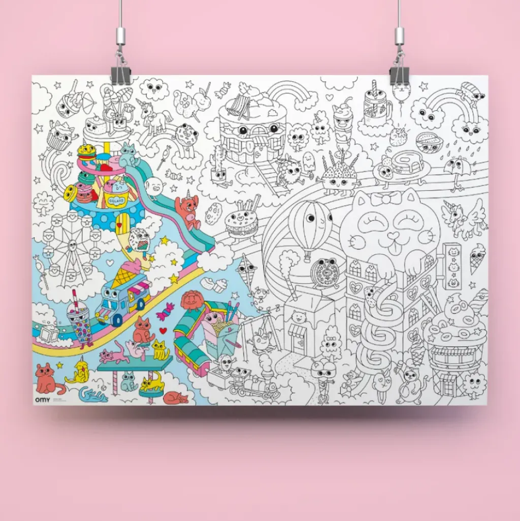 OMY Poster à Colorier Kawaii - Discount