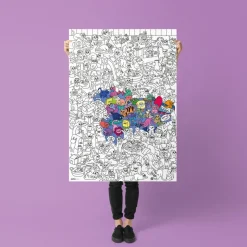 OMY Poster à Colorier Kitty - Best