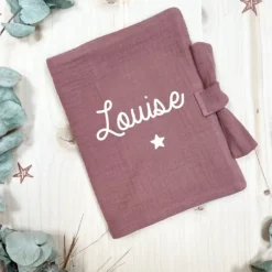 Oh la la Paris Protège Carnet de Santé Personnalisable Lin Vieux Rose - New