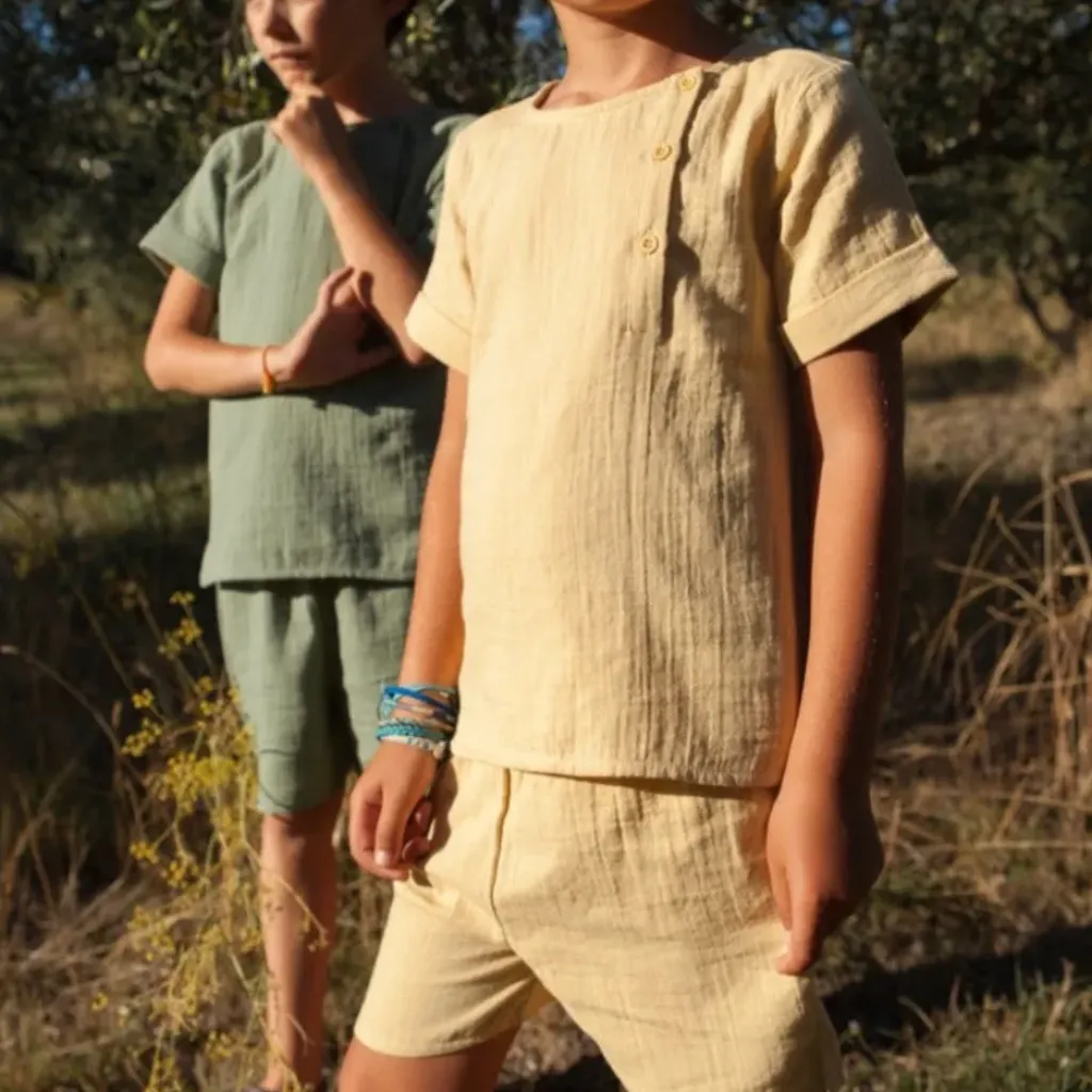 Marlot Paris Pyjama Marceau Jaune Pastel - Outlet