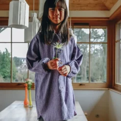 Marlot Paris Robe Anna Mini Vichy Bleu - Discount