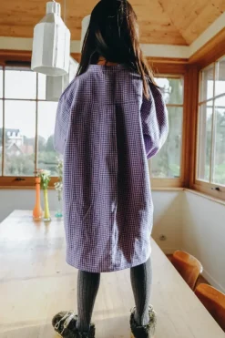 Marlot Paris Robe Anna Mini Vichy Bleu - Discount