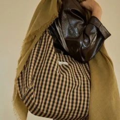 Gabrielle Paris Sac à Main Vichy Café - Best