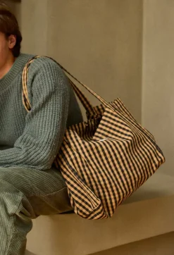 Gabrielle Paris Sac à Main Vichy Café - Best