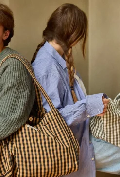 Gabrielle Paris Sac à Main Vichy Café - Best