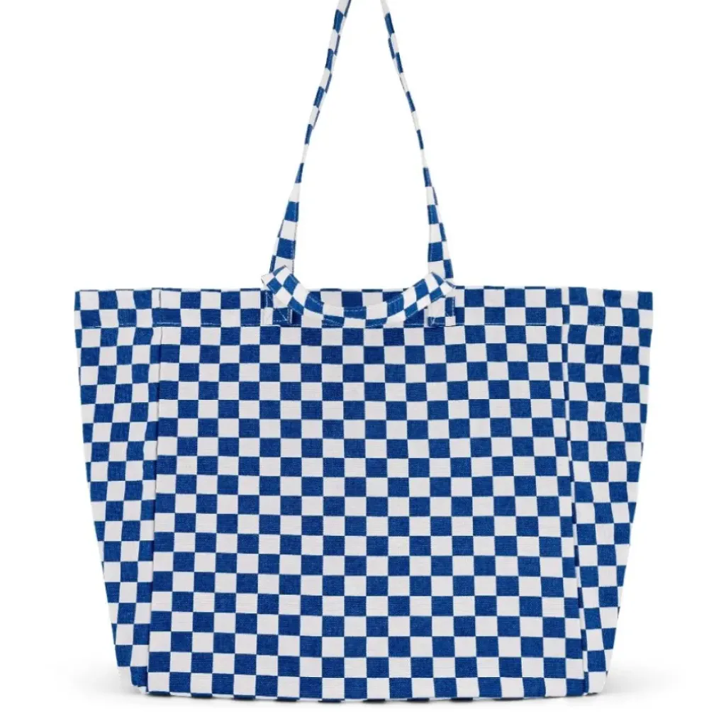 Rose In April Sac Cabas Elisa Damier Écru Bleu - Clearance