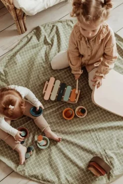 Play and Go Sac rangement - Tapis Organic Vert - Hot