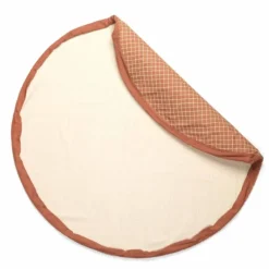 Play and Go Sac rangement Tapis - Organic Grid Brown - Hot