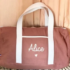 Oh la la Paris Sac Week-end Personnalisable Vieux Rose - Hot