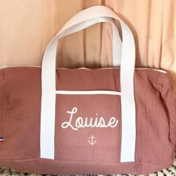 Oh la la Paris Sac Week-end Personnalisable Vieux Rose - Hot