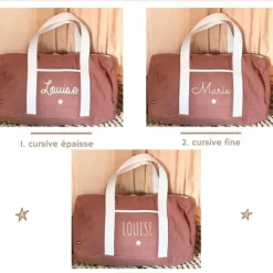 Oh la la Paris Sac Week-end Personnalisable Vieux Rose - Hot