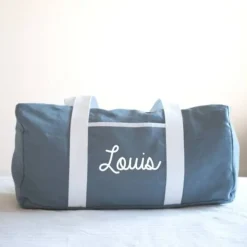Oh la la Paris Sac Week-end Personnalisable Bleu Gris - Sale