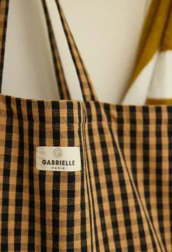 Gabrielle Paris Sac Week-End Vichy Café - Sale